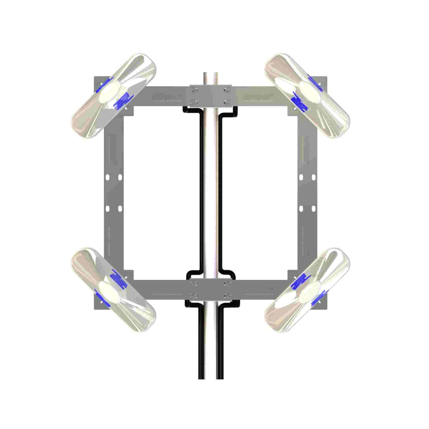 WideAnt4-5G™ True MIMO 4x4 Quad Antenna for Quad-Connector Aux/Diversity Routers Hotspots Modems 5G/4G/3G/2G Ultra-Wide Band Directional High-Gain