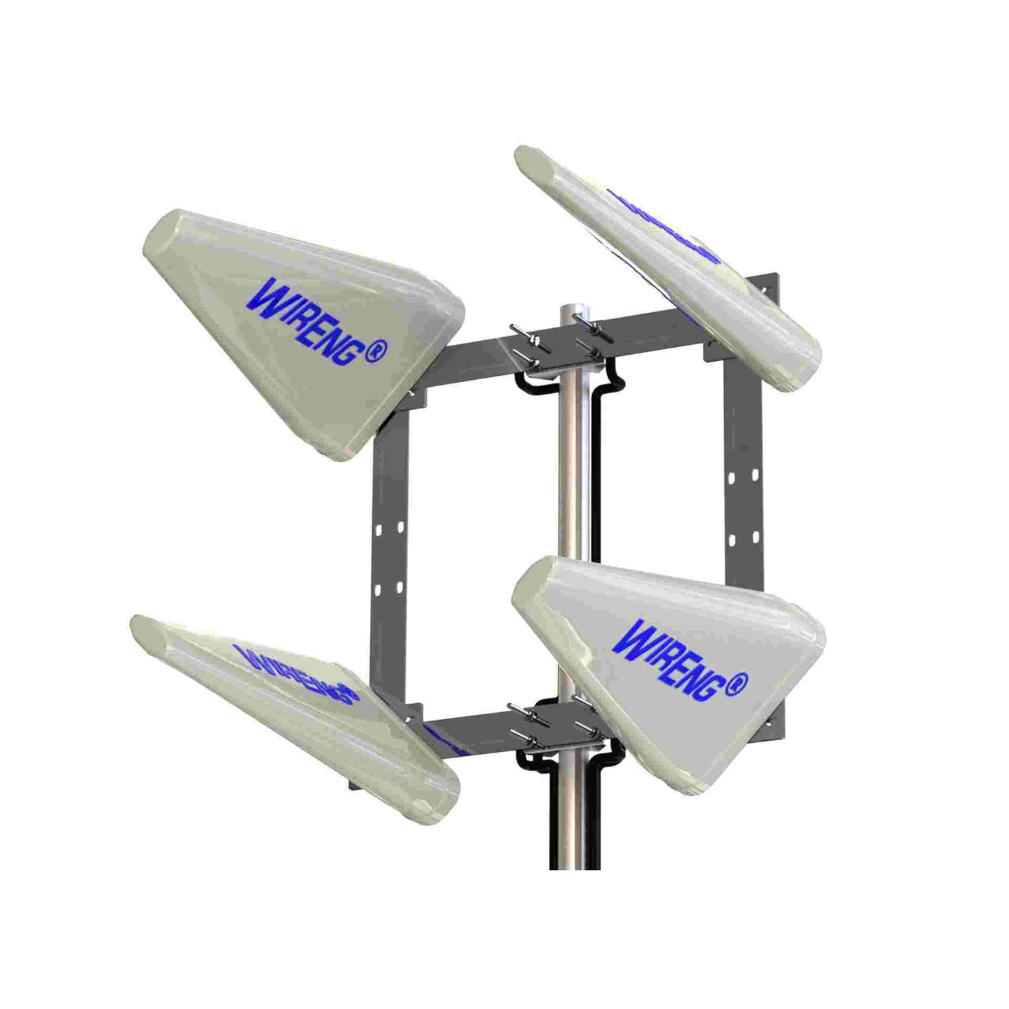 WideAnt4-5G™ True MIMO 4x4 Quad Antenna for Quad-Connector Aux/Diversity Routers Hotspots Modems 5G/4G/3G/2G Ultra-Wide Band Directional High-Gain