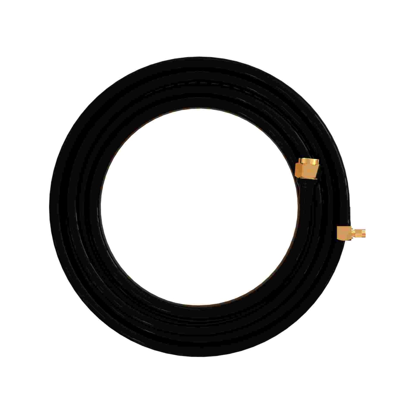 WRG400™ 10 Meters (32.8 Feet) Coaxial Cable with Right-Angle SMA and Straight N Male 24K Gold Plated Connectors Industrial Ultra Low Loss Marine