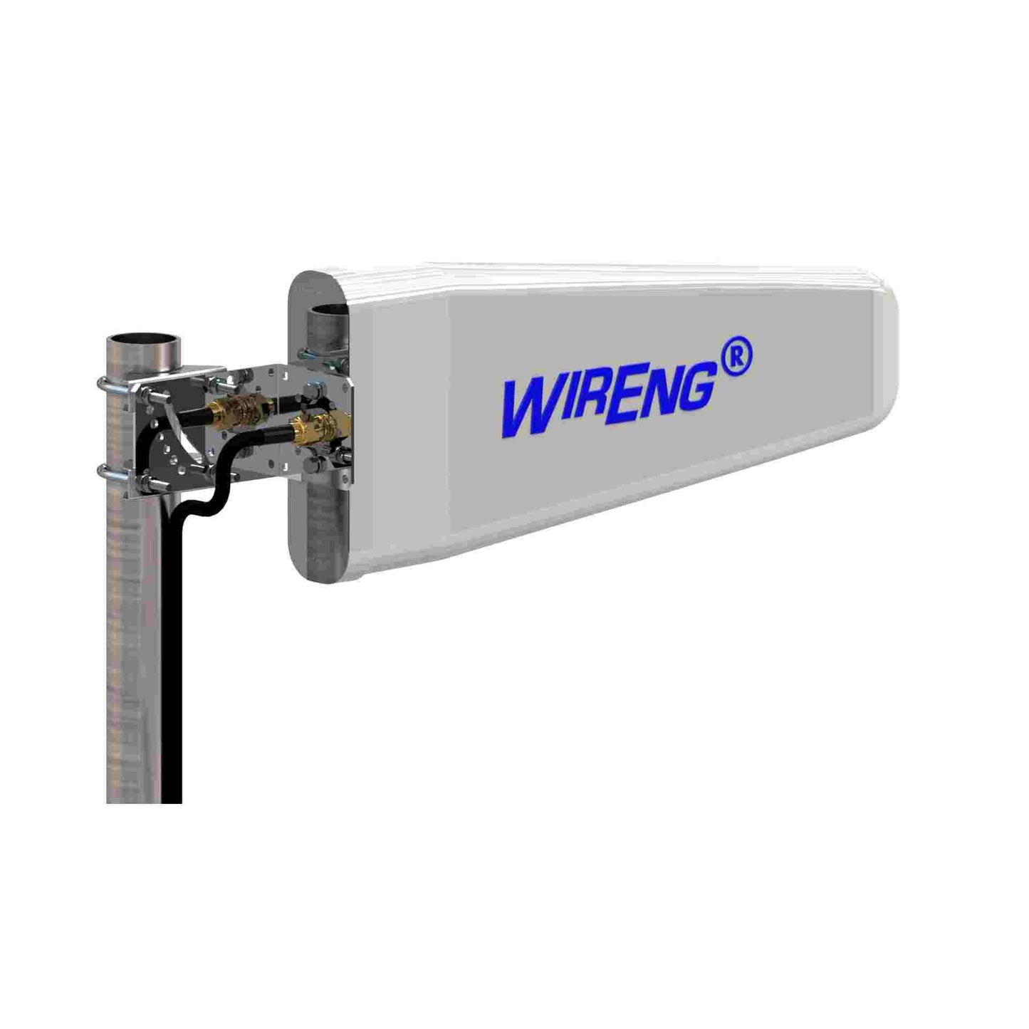 WideAnt-Plus-5G™ Extended-Range High-Gain Antenna for All 5G/4G/3G/2G Bands Worldwide 450 to 6200 MHz Bandwidth On-Radome Connector Semi-Industrial