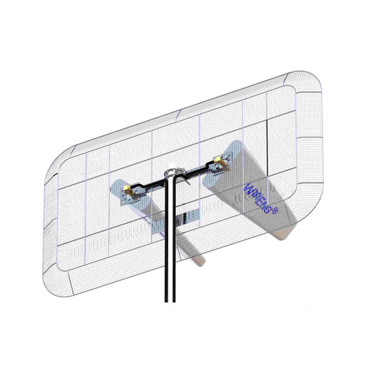 WideAnt2-Plus-5G-REF™ High Gain True MIMO 2x2 Dual Antenna Set for Routers Hotspots Modems All 5G/4G/3G/2G Bands High Gain Ultra-Wide Bandwidth